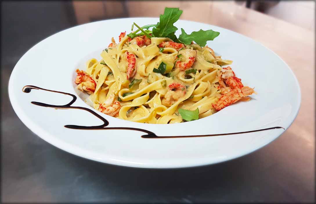 Plat de pâtes du restaurant L’Entre-Nous